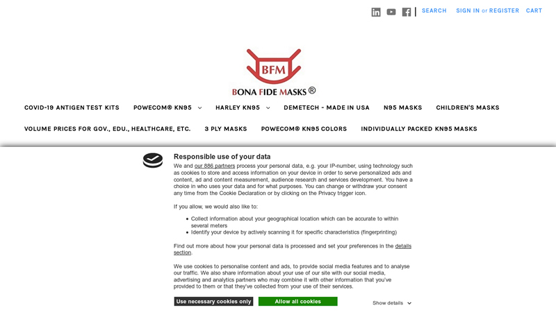Face Masks | PPE | Face Coverings | Bona Fide Masks