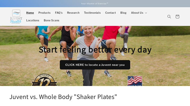 Juvent - Low-Magnitude Vibration Plates & Health Solutions