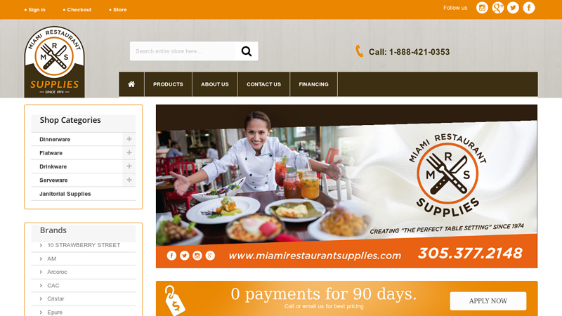 Miami Restaurant Supplies, Inc. Top Quality Restaurant Plates & Supplies in Miami, South Florida - Miami Restaurant Supplies