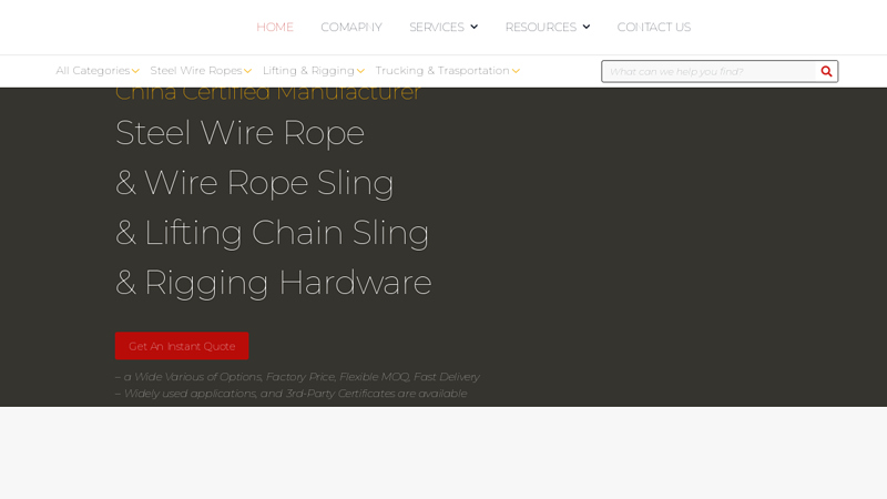 Image of China Wire Rope Manufacturer | Wire Rope Sling Supplier | Rigging ...
