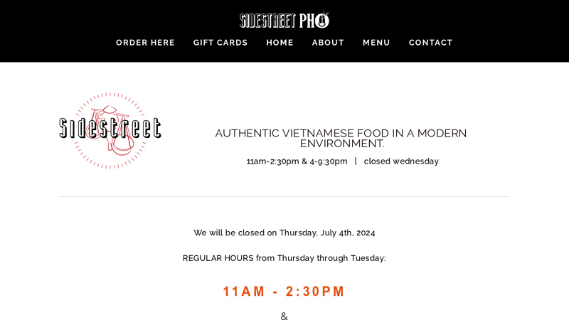 Sidestreet Pho