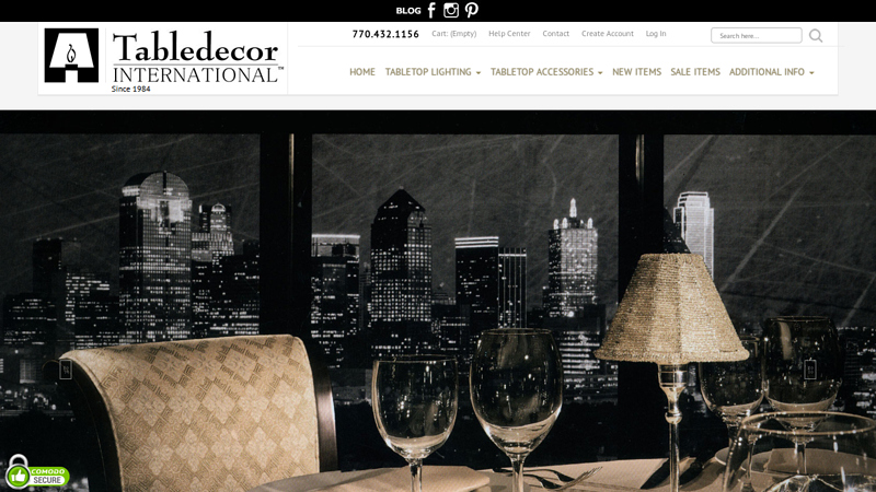 TableDecor - Restaurant table lighting, candle & battery lamps