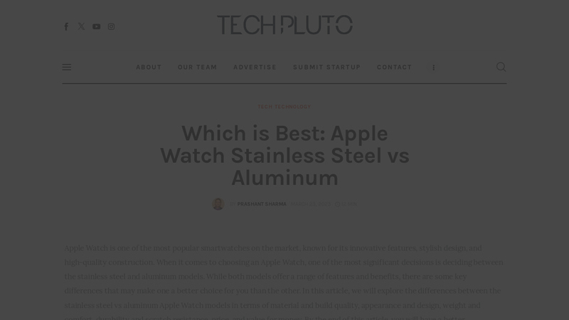 Image of Apple Watch Stainless Steel vs Aluminum