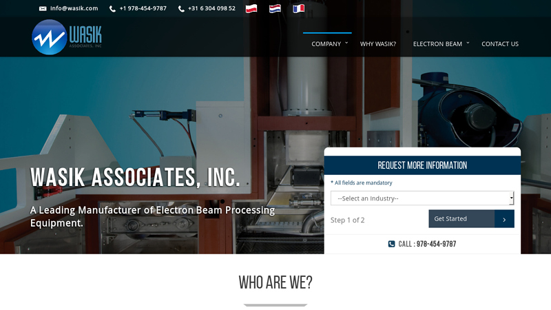 Electron Beam Processing Systems | WASIK ASSOCIATES, INC