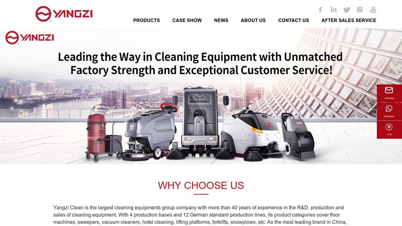 Yangzi Clean - China Largest Floor Cleaning Equipments Group