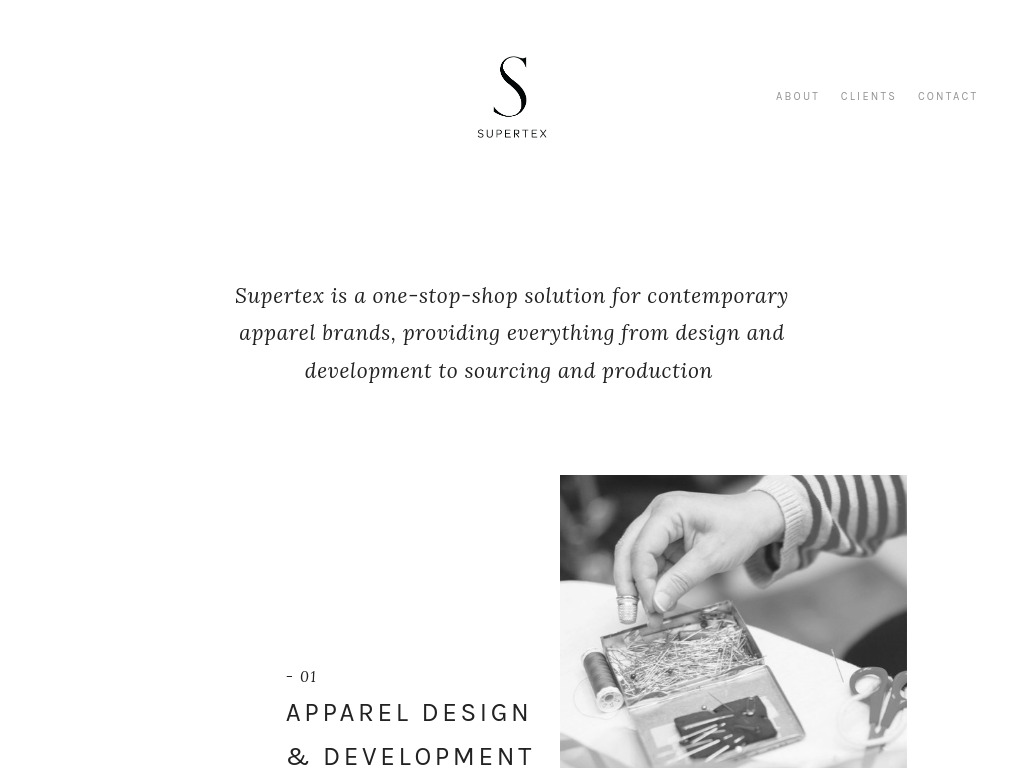 SUPERTEX US - a full service, low MOQ garment manufacturer, ethically produced in China.